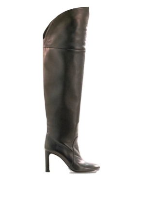 Stuart Weitzman 85mm leather boots - Black