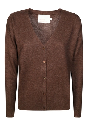 absolut cashmere Giuseppa V-neck cardigan - Brown