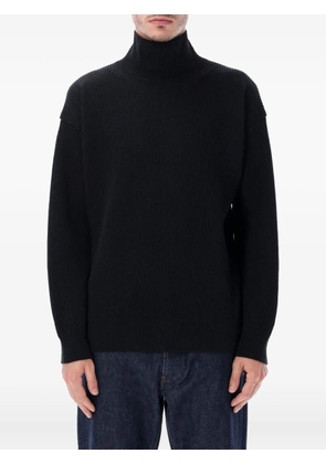 Auralee ribbed-turtleneck sweater - Black