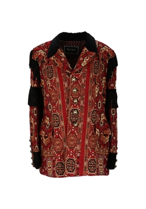 ETRO fringed jacquard jacket - Red