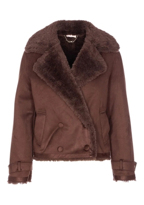 LIU JO double-breasted jacket - Brown