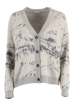 Ballantyne V-neck cardigan - Neutrals