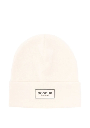 DONDUP logo-label beanie hat - Neutrals