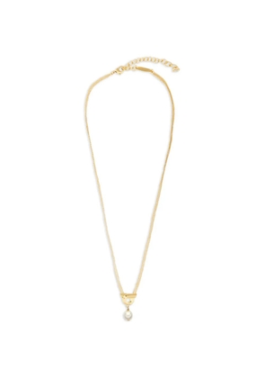Ferragamo Gancini pearl necklace - Gold