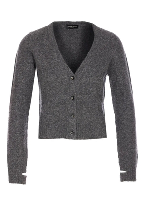 Roberto Collina V-neck buttoned-up cardigan - Grey