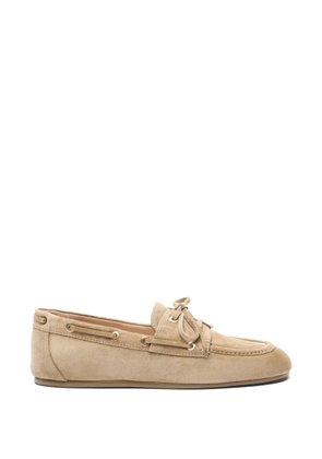 Stuart Weitzman Tinsley tie-detail loafers - Neutrals