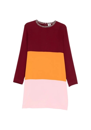 Missoni colour-block embellished dress - Red