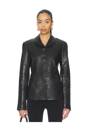 EAVES Sigrun Leather Jacket in Black. Size S. Also in XS, XXS.