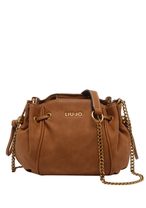 LIU JO logo shoulder bag - Brown