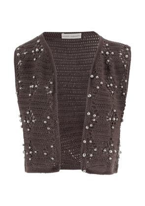 Niccolò Pasqualetti cotton gilet - Brown