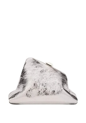 The Attico small Day Off clutch bag - Silver