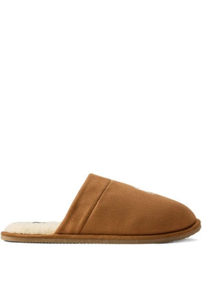 Polo Ralph Lauren Klarence logo slippers - Brown