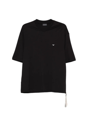 Emporio Armani V-neck logo T-shirt - Black