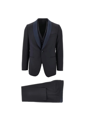 Caruso shawl-collar suit - Blue