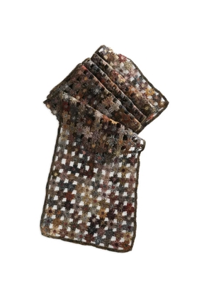 SOPHIE DIGARD wool knitted scarf - Brown