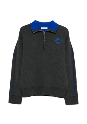 Givenchy half-zipped logo sweater - Grey