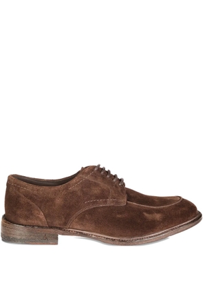 MORGILLO suede derby shoes - Brown