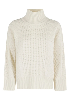 ERMANNO FIRENZE fringe detail sweater - Neutrals