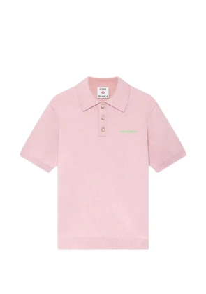 Casablanca logo polo shirt - Pink