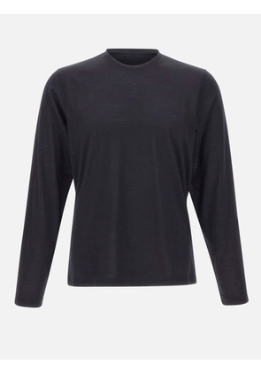 Gran Sasso crew-neck long-sleeve T-shirt - Blue