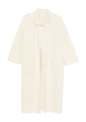 Ma'ry'ya classic-collar cardi-coat - Neutrals