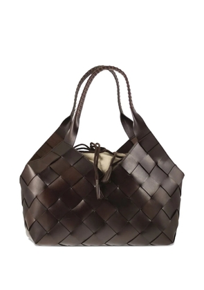 DRAGON DIFFUSION Castello braided-handle shoulder bag - Brown