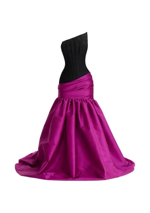 MOOS STUDIO Midnight Orchid ruffled maxi dress - Black