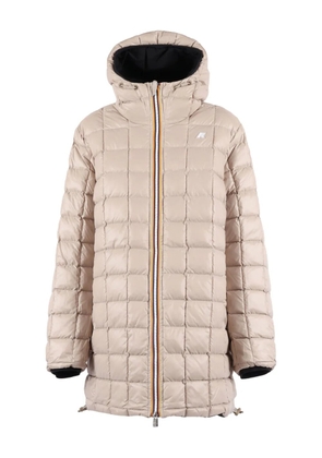 K-Way quilted hooded jacket - Blue