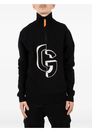 GERTRUDE Lewis trucker-neck sweater - Black