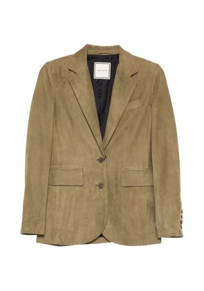 Tagliatore buttoned leather jacket - Green