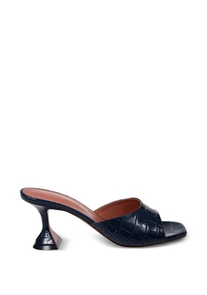 Amina Muaddi Lupita croc-print pumps - Blue