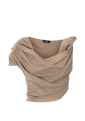 Eleh knot detail draped top - Neutrals