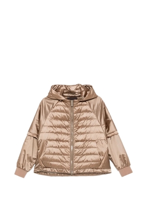 Moorer hooded padded jacket - Neutrals
