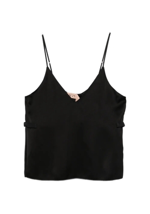 Nº21 spaghetti-strap top - Black