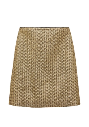 Dorothee Schumacher brocade midi straight skirt - Yellow