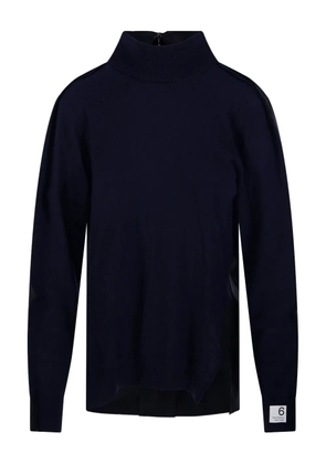 RE CODE high-neck long-sleeved sweater - Blue