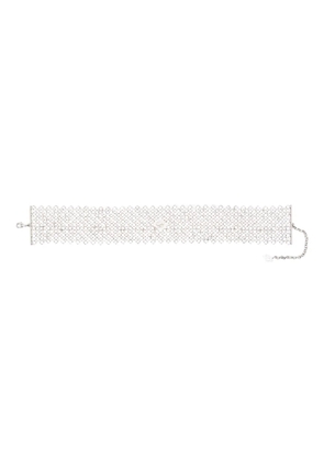Blumarine rhinestone choker - Silver