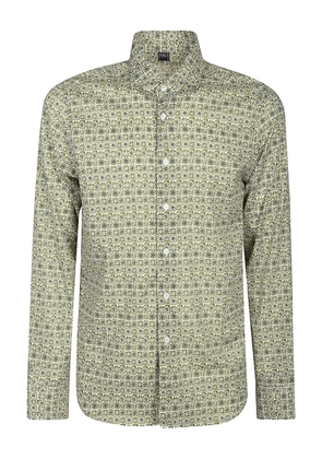 Fedeli floral-pattern cotton shirt - Green