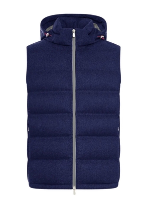 Brunello Cucinelli wool zip-up gilet - Blue