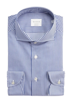 Xacus striped button shirt - Blue