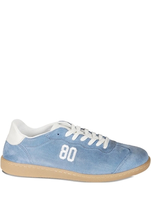 BE980 logo-detail suede sneakers - Blue