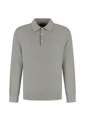 Brioni buttoned long-sleeve polo shirt - Grey