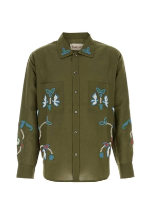 Baziszt embroidered shirt - Green
