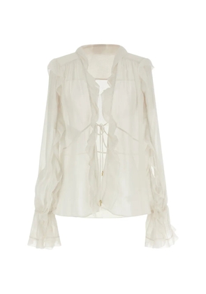 Alberta Ferretti ruffled-design blouse - Neutrals
