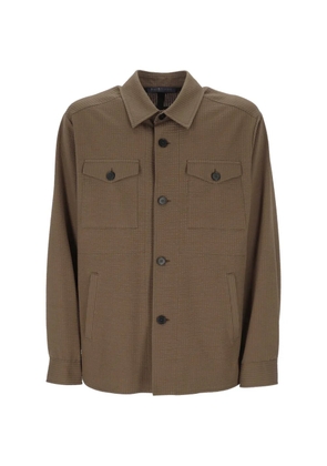 Harris Wharf London buttoned patch-pocket jacket - Brown