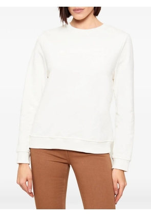 Elisabetta Franchi long-sleeve embossed sweatshirt - Neutrals