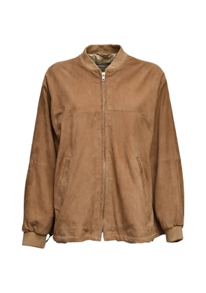 Department 5 zip ribbed bomber jacket - Brown