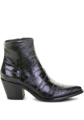 ducanero pointed-toe leather ankle boots - Black