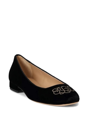 Lauren Ralph Lauren Emellie embellished ballet pumps - Black