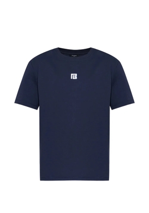 Balmain logo-detail short-sleeve T-shirt - Blue